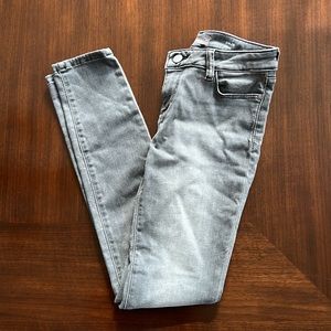 Girl’s DL1961 Grey Chloe Skinny Jeans Size 12